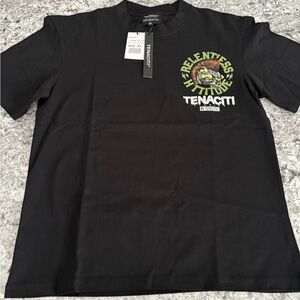 Black Graphic Tee for Men